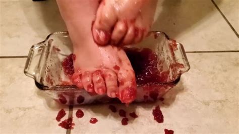 I Love Cranberry Sauce So Much I Put My Feet In It Thanksgiving Food Play Xxx Mobile Porno