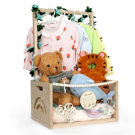 Amazon.com: Wooden Baby Shower Crate Closet, Customizable Lights Up DIY