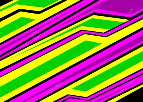 Abstract Racing Stripes With Pink And Yellow Background Free Vector