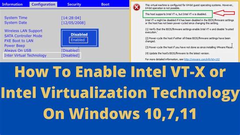 How To Enable Intel Vt X Or Intel Virtualization Technology On Windows