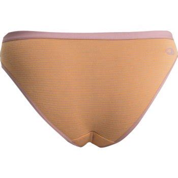 Icebreaker Merino Siren Bikini Slip Dames Crystal Solar Stripe BIKE24