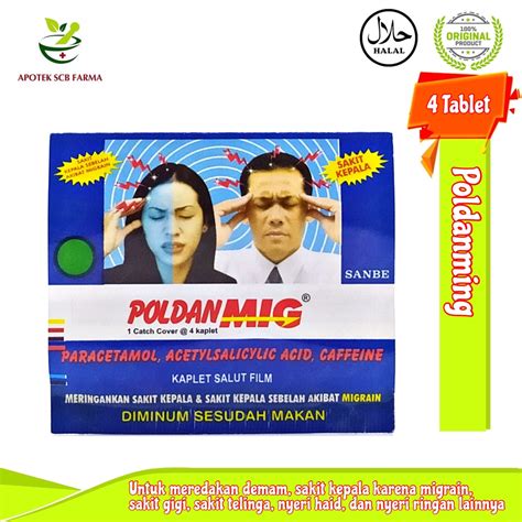 Jual Poldanmig Poldan Mig Obat Sakit Kepala Shopee Indonesia