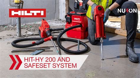 Hilti Adhesive Anchor HIT HY 200 V3 And SafeSet System For Anchor