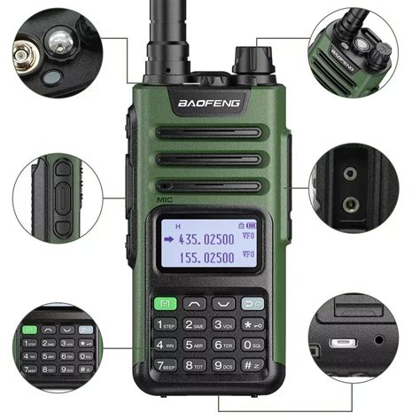 Baofeng Uv Pro W Walkie Talkie Transceiver Gmrs Mhz