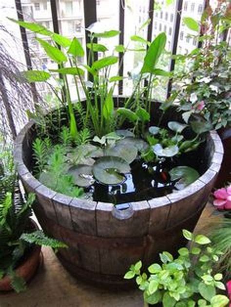 Great 30 Charming Diy Mini Ponds In A Pot On A Budget Hngdiy