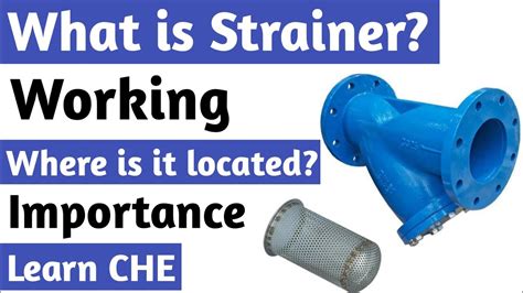 What Is The Pump Suction Strainer Pump Strainer Kya Hai Where Is