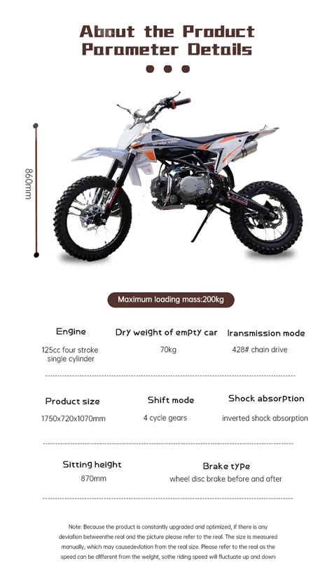 High Speed Racing 150cc Off Road Dirt Bike Gasoline Motorcycle Powerful