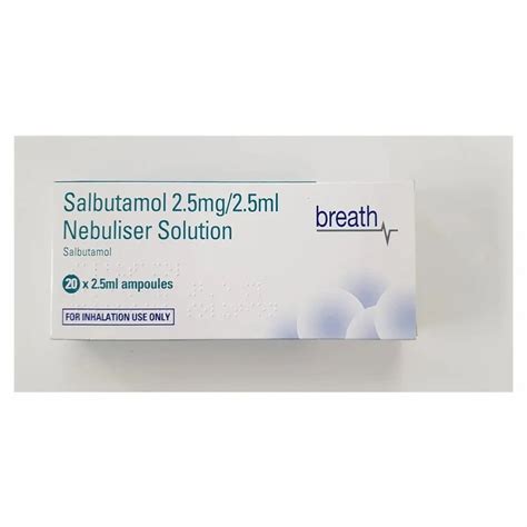 Salbutamol Nebulizer 25 25mgml At Rs 26pack In Nagpur Id