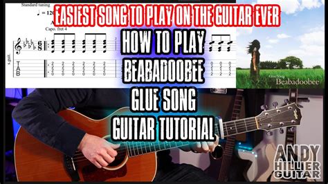 How To Play Beabadoobee Glue Song Guitar Tutorial Easy Youtube