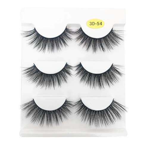 2018 Full Strip Lashes Luxury 3D False Lashes Fluffy Strip Eyelashes ...