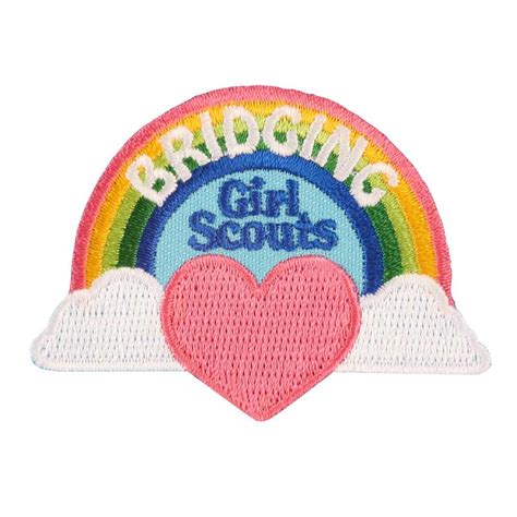 Bridging Rainbow Iron On Patch Girl Scout Shop