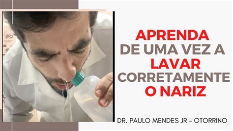 APRENDA A LAVAR O NARIZ CORRETAMENTE QUE SAIA PARA O OUTRO 45 OFF