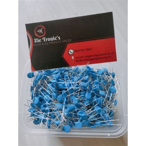 Jual Pcs Capacitor Ceramic Kv Keramik Kapasitor Kv Warna Biru