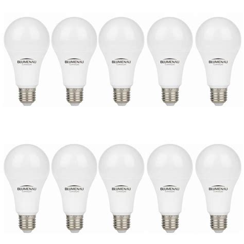 Kit 10 Lâmpadas Led Bulbo Blumenau 15W Bivolt A65 E27 6500K Luz Branca