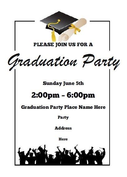 Graduation Party Invitations – Free Printable