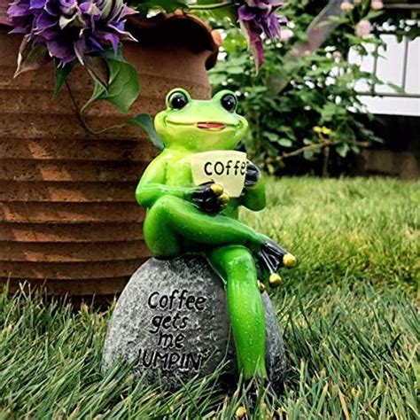 Amazon Nfnsig Frog Statue Garden Decor Resin Frog Sculpture