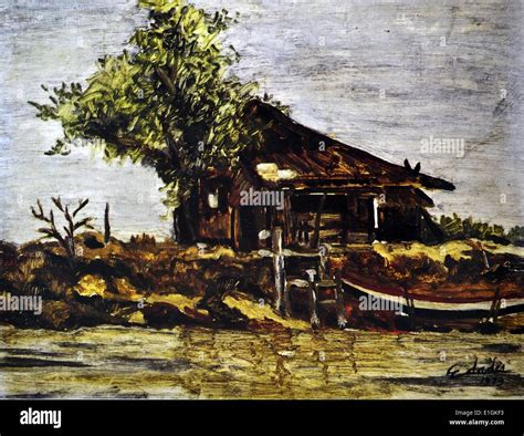 Philippines Filipino Art Asian Art Victorio Edades Beached Boat Hi Res