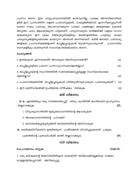 Cbse Class Malayalam Formal Letter Format Malayalam Formal Letter