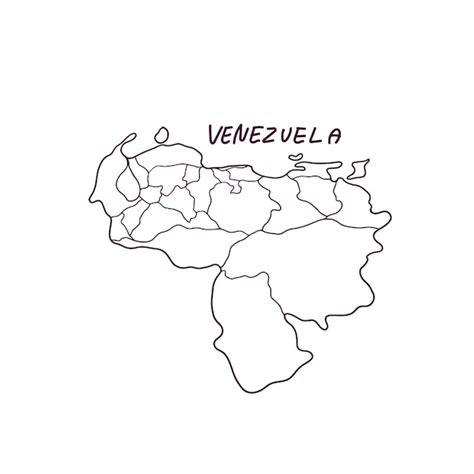 Premium Vector Hand Drawn Doodle Map Of Venezuela Vector Illustration