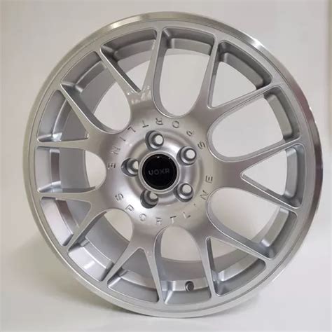 Rodas Voxr Volks Fox Golf Polo Aro 17 5x100 Jogo Bicos Cor Prata