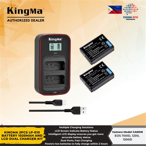 Kingma Pcs Lp E Battery Mah And Lcd Dual Charger Kit Camera