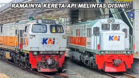 Berburu Ramainya Kereta Api Melintas Disini Hunting Berburu Kereta