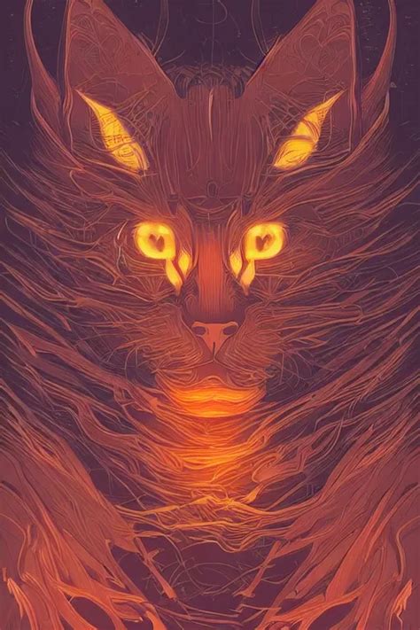 Demon Cat Art By Mike Winkelmann Vector Art Stable Diffusion Openart