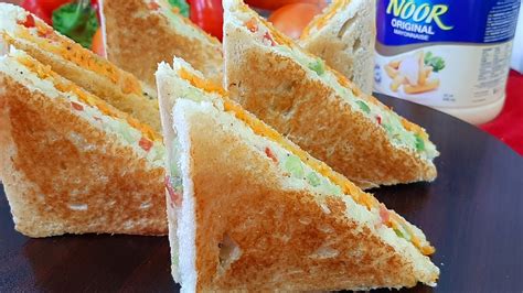 Veg Mayo Sandwich Sandwich Recipe Mayonnaise Sandwich Recipe Easyand Quick Sandwich Ayyasha