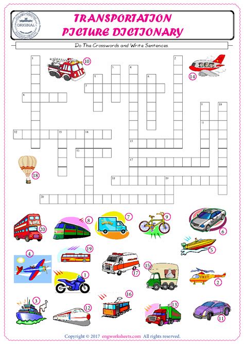 Transportation English Esl Vocabulary Worksheets Artofit