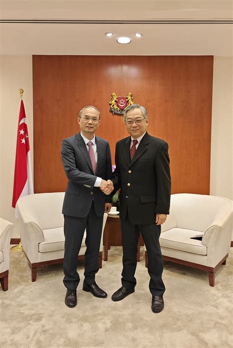 Ambassador Cao Zhongming Calls on Singaporean Deputy Prime Minister and Minister for Trade and ...