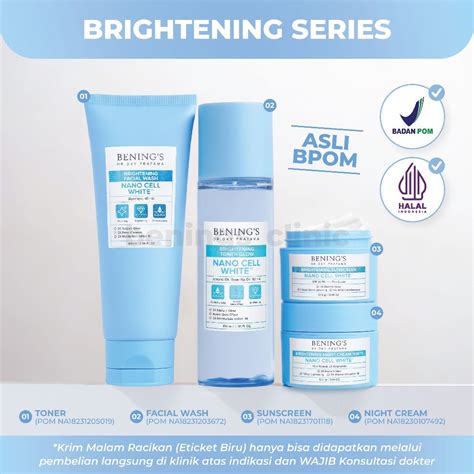 Jual Paket Brightening Acne Exclusive By Benings Skincare Dr Oky