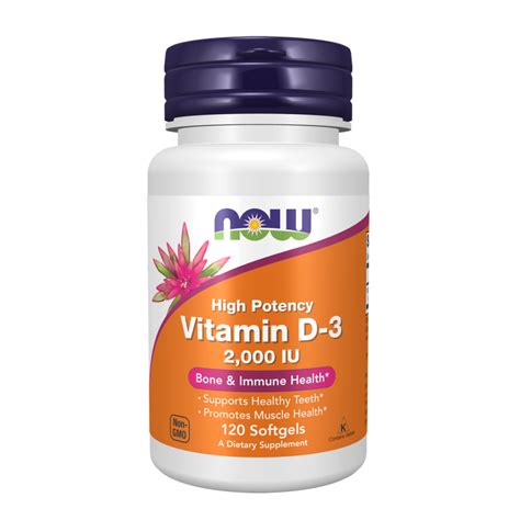 Vitamin D3 2000IU by NOW Foods - Orchards Nutrition