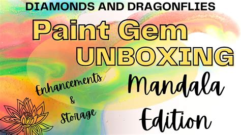 Paint Gem Unboxing Kit Up Mandala Edition Youtube