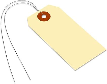 Smartsign Blank Manila Shipping Tags With Wire Size Prewired