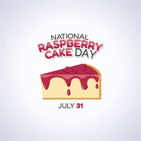 vector graphic of national raspberry cake day good for national ...