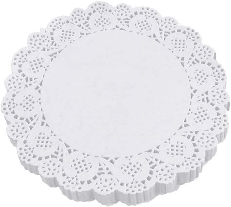 Paper Doilies 6 Inch White Paper Doilies Lace Paper Doilies Round Decorative Paper 100 Pcs