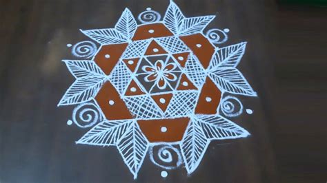 Dots Aani Madham Padi Kolam Simple And Easy Muggulu Traditional