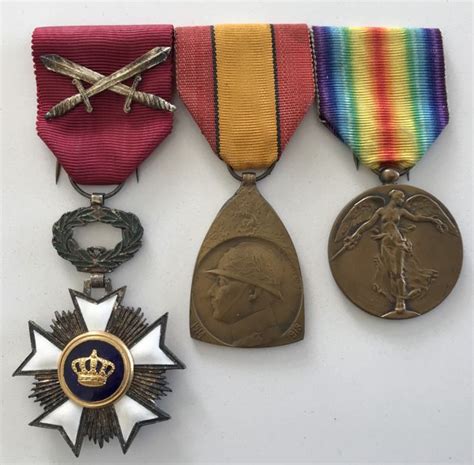 Belgium Group Of 3 Wwi Medals Catawiki