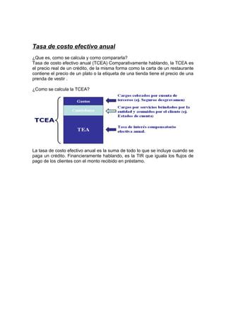 Concepto Y Diferencia De La Tea Y Tcea PDF