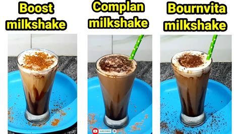 3milkshake Recipes Boost Milkshake Complan Milkshake Bournvita