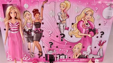 Advent Calendar With Barbie Doll And Surprises Calendario Con