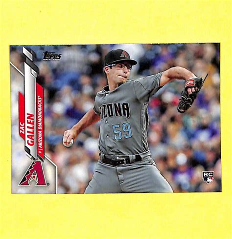 Topps Zac Gallen Rookie Rc Card Dbacks Ebay