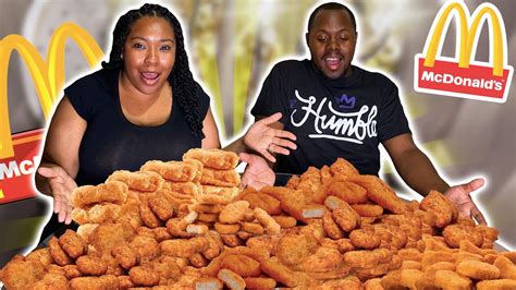 100 Chicken Nuggets In 10 Minutes Challenge Mcdonalds Chicken