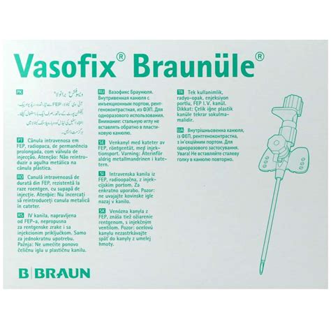 Vasofix Braun Le G X Mm Rosa Pzn