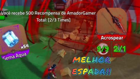 Consegui A Acrospear A Melhor E Mais Rara Espada Do King Legacy Youtube