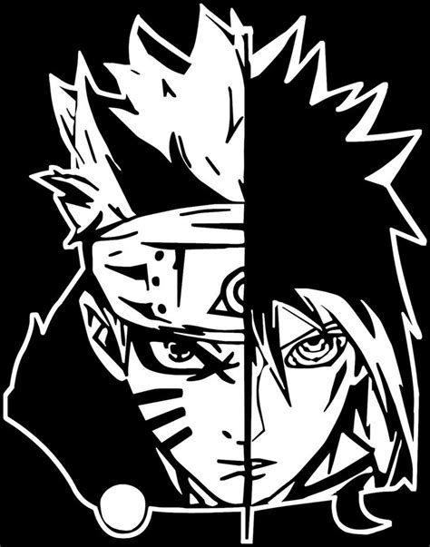 Naruto Naruto Uzumaki And Sasuke Uchiha Anime Decal Sticker Anime