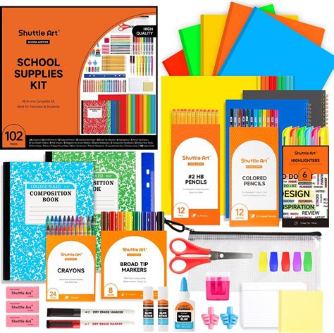 Back To School Essentials Supplies Kit Bundle K 8 20 Piece