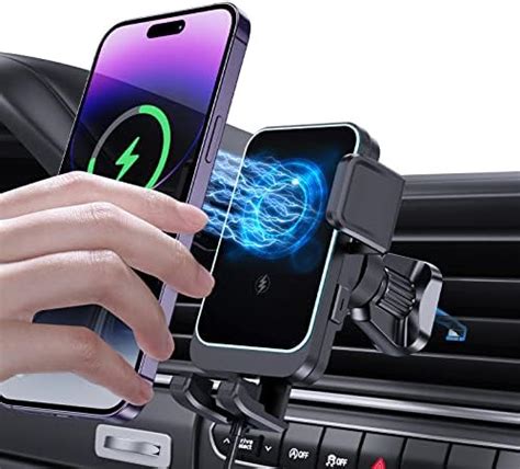 Wireless Car Charger 15w Qi Charging Vent Mount Cell