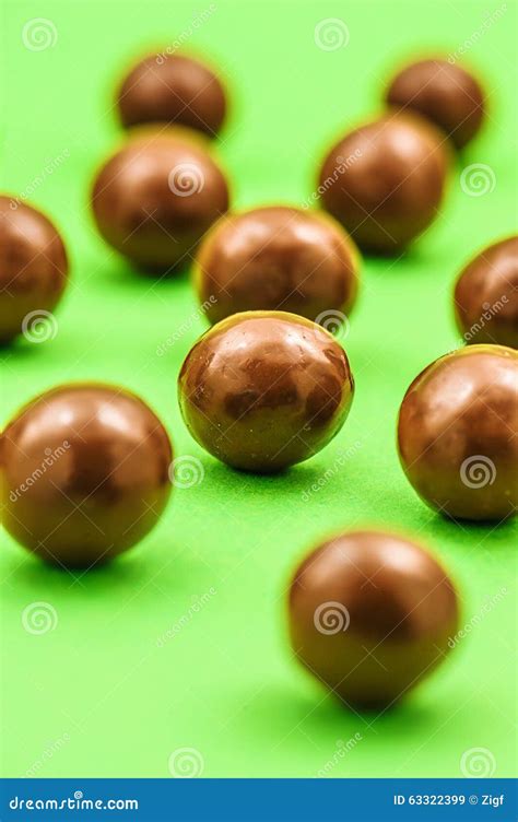 Round Chocolate Candy Stock Image Image Of Bonbon Crunch 63322399