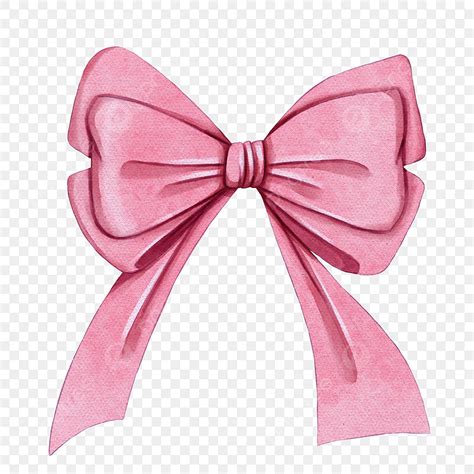 Fiocco Di Nastro Rosa Acquerello Acquerello Arco Rosa File PNG E PSD